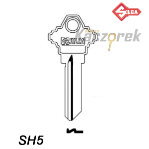 Silca 125 - klucz surowy - SH5